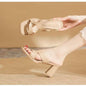 Open-Toe Chunky Heel Sandals – Bold & Trendy Summer Staple FitiqueFit