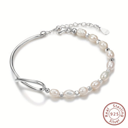 100% Real 925 Sterling Silver Bracelet for Women Bangle Elegant Decor Bracelet for Wedding NovaCart
