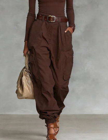 Women’s High-Waist Loose Fit Wide-Leg Casual Trousers FitiqueFit