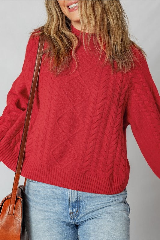Cable Knit Long Sleeve Sweater Shop Style & More | Fresh Looks, Everyday Deals & Free Shipping