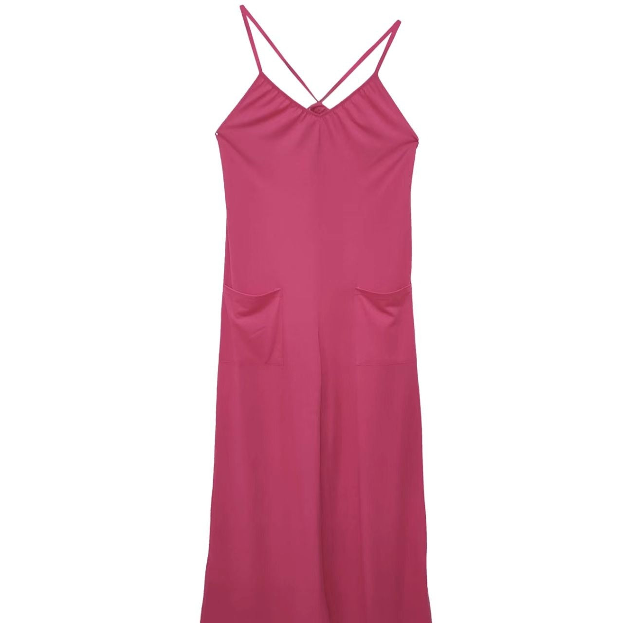 Women's New Cross Backless Wide Leg Camisole Skirt Jumpsuit FitiqueFit