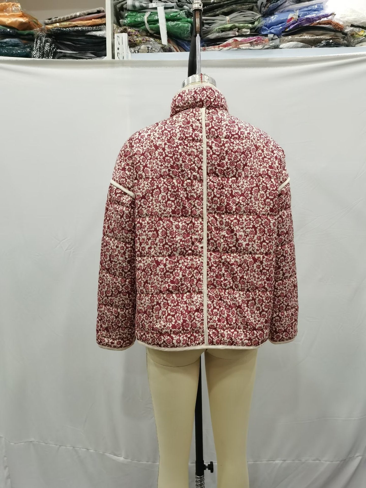 Plus Size Stand Collar Quilted Floral Cotton Coat Jacket Women See size chart under “more details” The Fashion Celestial