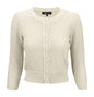Cute Pattern Cropped Cardigan Sweater  3/4 Sleeve Shop Style & More | Fresh Looks, Everyday Deals & Free Shipping
