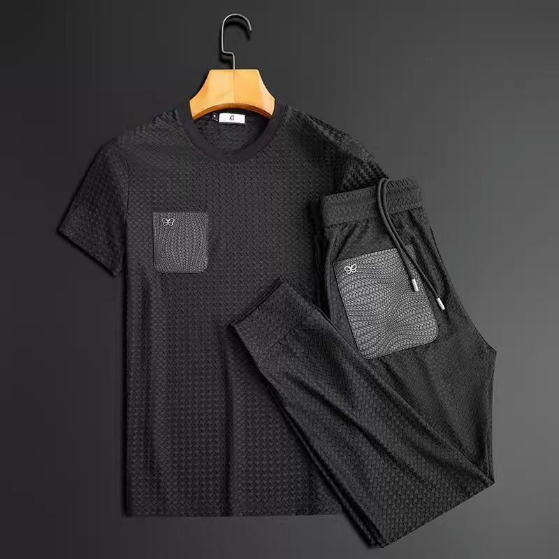 Anti-Wrinkle Flex Suit Mens Short Sleeve Slim Fit Shirts FitiqueFit