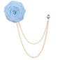 Men's Wedding Ceremony Groom Handmade Rose Chain Brooch NovaCart