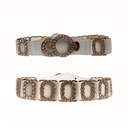 Women's Waist Belt Stretch Belt Women's Loose Elastic Belt Rhinestone Belt For Women NovaCart