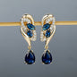 Romantic Flower Dangle Earrings Women Birthstone Party Earrings Jewelry Gifts NovaCart