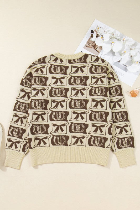 Plus Size Western Bows & Horseshoes Long Sleeve Sw Shop Style & More | Fresh Looks, Everyday Deals & Free Shipping