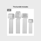 16pcs/24pcs Cutlery Set - Reusable Stainless Steel Dinnerware Set With Long Handle - Tableware Eating Utensils Set - Kitchen Supplies - For Family & Friends - Perfect for Everyday Use & Picnics NovaCart