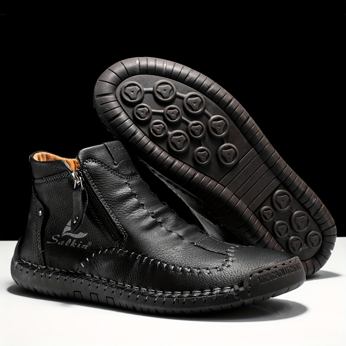 FLYLAND Fashion Vintage Chukka Boots Driving Walking Shoes Business Casual Ankle Boots Daily Work Office Shoes NovaCart