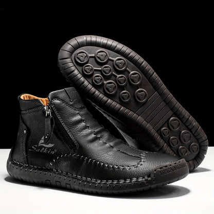 FLYLAND Fashion Vintage Chukka Boots Driving Walking Shoes Business Casual Ankle Boots Daily Work Office Shoes NovaCart