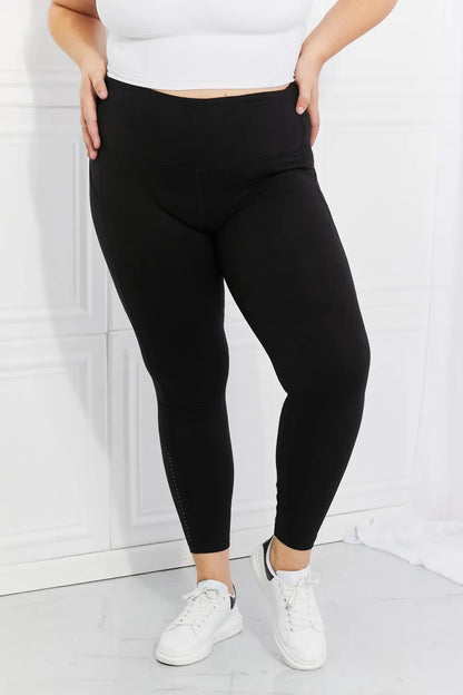 Leggings Depot Full Size Strengthen and Lengthen Reflective Dot Active Leggings New Era Fashion LLc