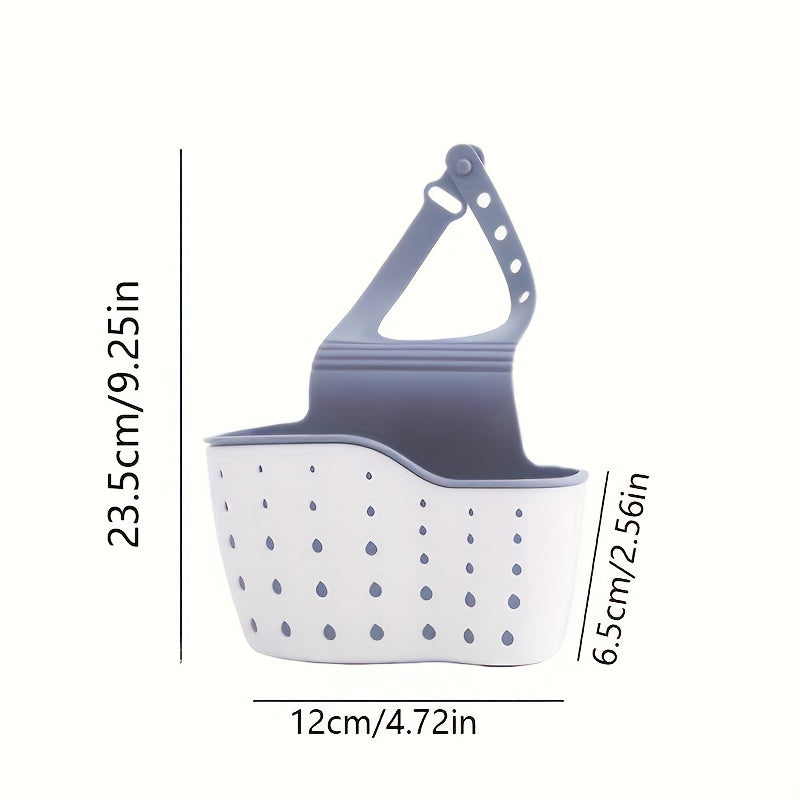 1 Pc Multifunctional Sink Sponge Rack With Adjustable Shoulder Strap - Hanging Bag, Organize And Drain Your Sponge With Ease - For Kitchen & Bathroom - Perfect For Home Organization - Ideal Gift For Housewarming NovaCart