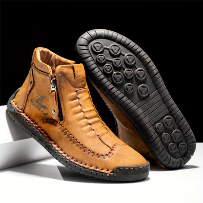 FLYLAND Fashion Vintage Chukka Boots Driving Walking Shoes Business Casual Ankle Boots Daily Work Office Shoes NovaCart