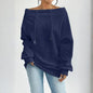 Plus Size Off Shoulder Pullover FitiqueFit