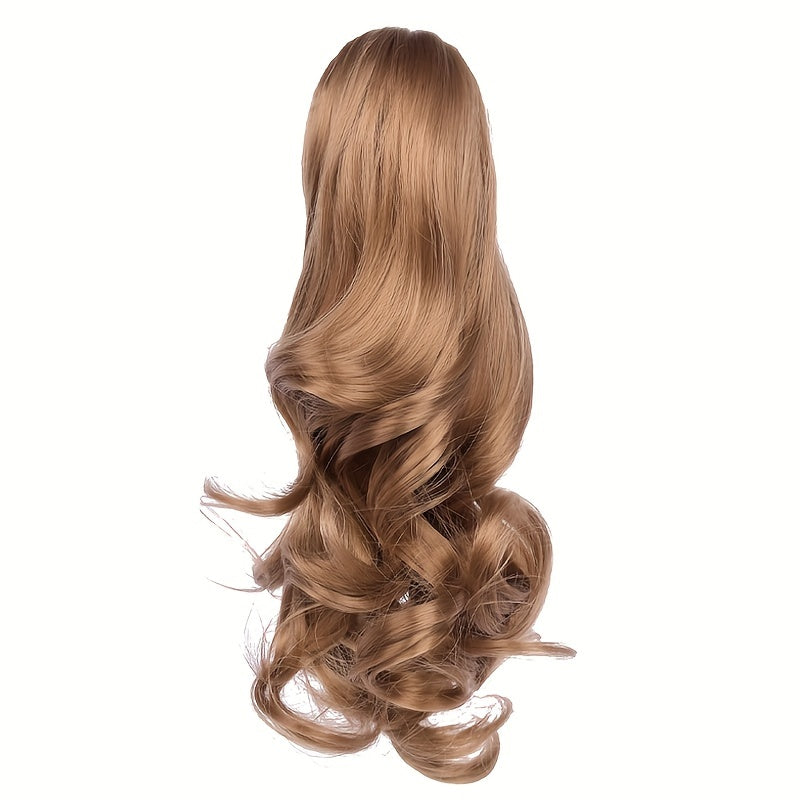 Claw Clip In Body Wave Hair Extensions Long Curly Wavy Ponytail Hair Extensions Synthetic Hair Pieces for Women Girls, Quick Hairstyle, Clip In Hair, Fashionable Wig, Loose Wave, Durable Clipins, Highquality Extensions, Wavy NovaCart