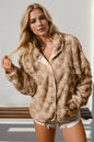Double Take Checkered Long Sleeve Fuzzy Jacket – Soft and Cozy Comfort See size chart under “more details” The Fashion Celestial
