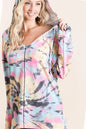 BiBi Tie Dye Print Terry Hoodie New Era Fashion LLc