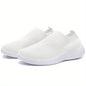 Women'S Lightweight Slip-On Sneakers, Solid Color Fabric Upper, Round Toe, MD Sole, Low Top, All-Season Casual Shoes for Running, Fitness, Dance, Walking, Travel NovaCart
