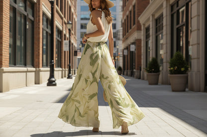 Waist-Cinching Ruffle-Hem Printed Maxi Dress – S–3XL FitiqueFit