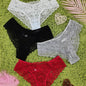 4 Pcs Women's Elegant Sheer Jacquard Lace Bikini Panties, Mid Stretch Low Waist Panties, Women's Lingerie & Underwear NovaCart