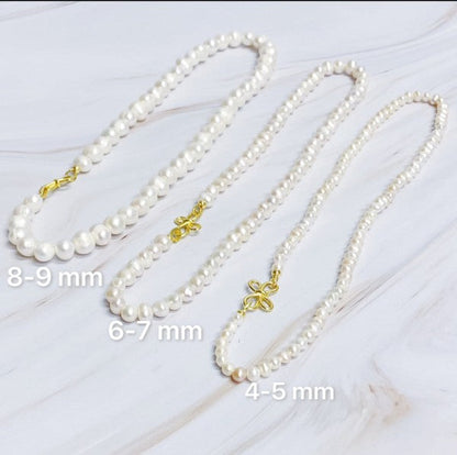 Clover Clasp Genuine Pearl Necklace Shop Style & More | Fresh Looks, Everyday Deals & Free Shipping