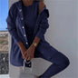 Women's Fashion Sports And Leisure Hooded Sweater Vest Pants Three-piece Set See size chart under “more details” The Fashion Celestial