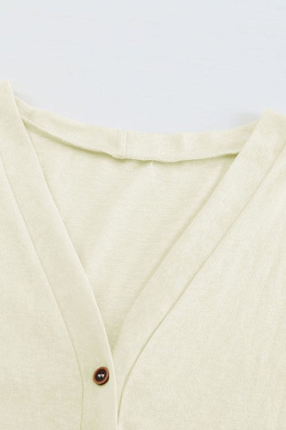 Solid Open-Front Buttoned Cardigan Shop Style & More | Fresh Looks, Everyday Deals & Free Shipping