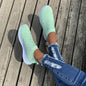 Women's Color block Mesh Platform Breathable Sneakers