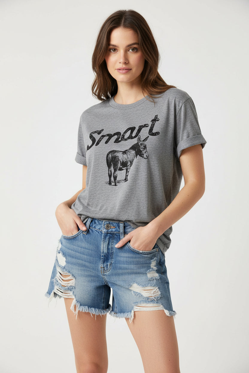 Women's Round Neck Short Sleeve T-Shirt - Casual Summer Top FitiqueFit
