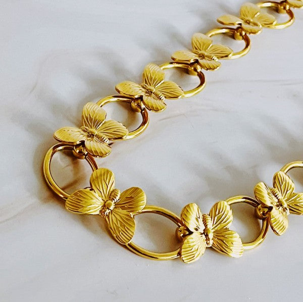 Vintage Butterfly Linked Necklace Shop Style & More | Fresh Looks, Everyday Deals & Free Shipping