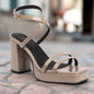 Square-Toe Buckle Strap High Heels – Elegant Thin-Strap Summer Block Heels FitiqueFit