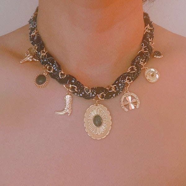 Wild West Desert Charm Scarf Necklace Shop Style & More | Fresh Looks, Everyday Deals & Free Shipping