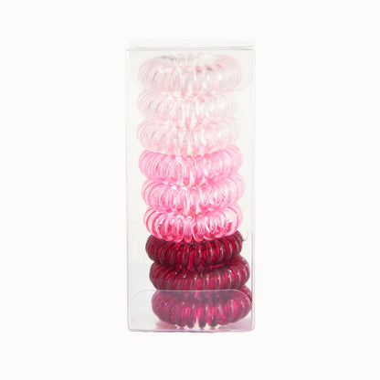 9 Pcs Spiral Hair Ties No Crease, Coil Hair Ties, Phone Cord Hair Ties, Women Ponytail Holder Elastics NovaCart
