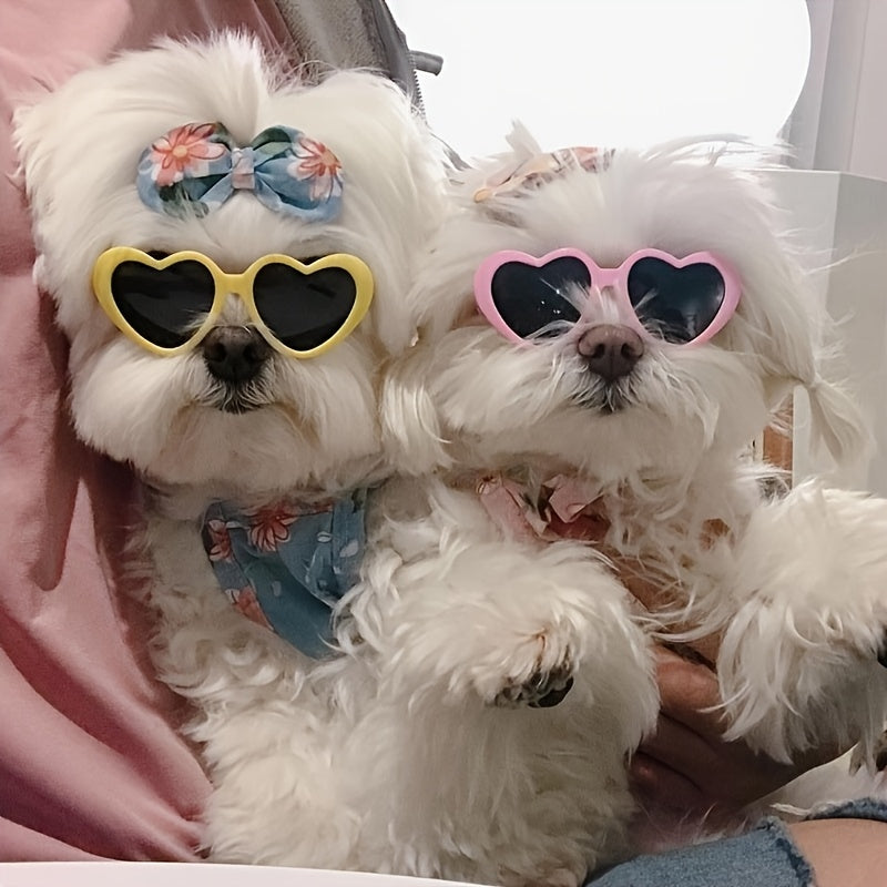 Pet Dog and Cat Funny Heart-Shaped Glasses | Suitable for All Breed Sizes NovaCart
