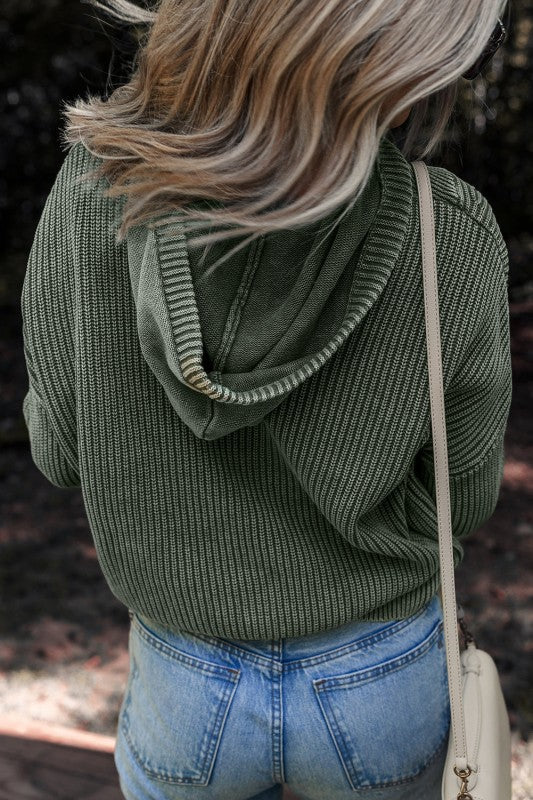 Sofioya Knit Drawstring Hooded Sweater Shop Style & More | Fresh Looks, Everyday Deals & Free Shipping