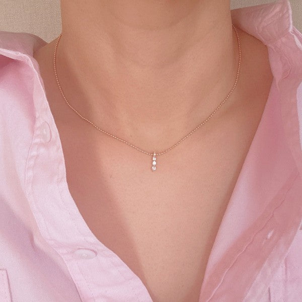 Three Sparkles In A Row Necklace Shop Style & More | Fresh Looks, Everyday Deals & Free Shipping