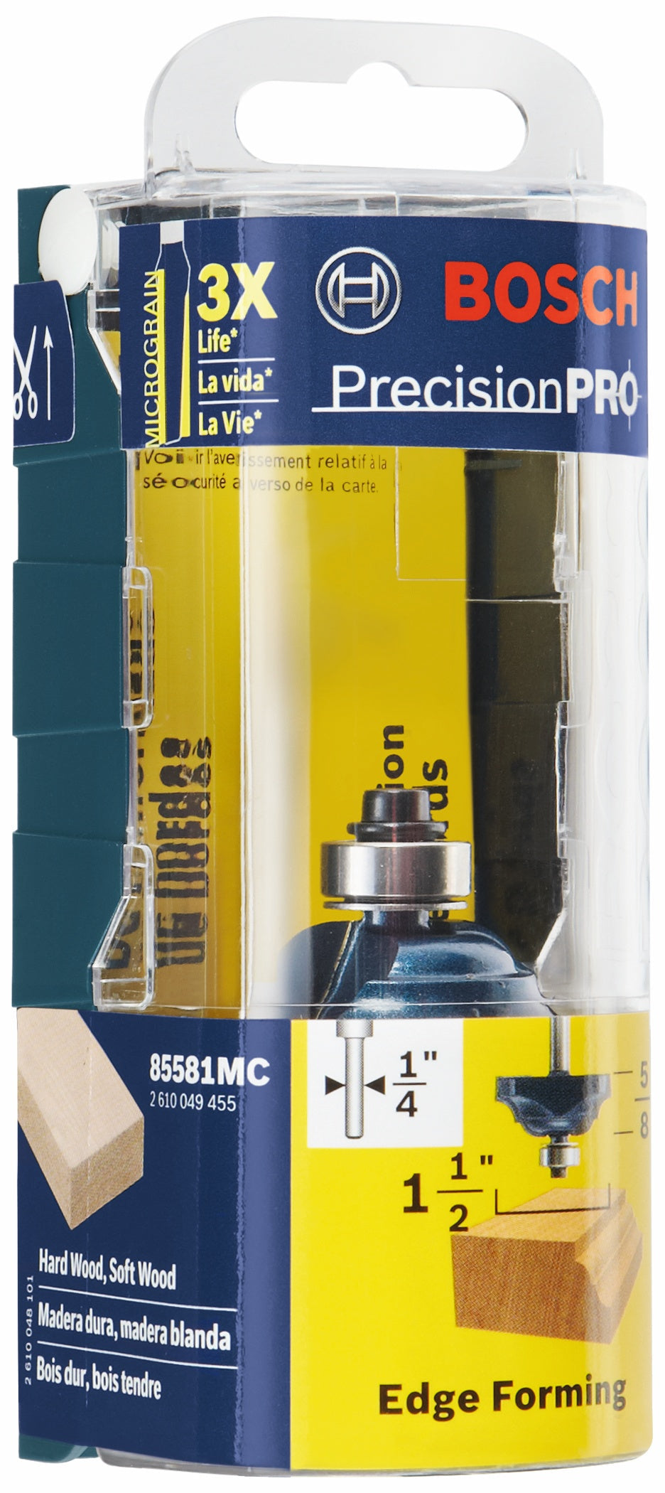 BOSCH 85581MC 1-1/2 In. x 5/8 In. Carbide-Tipped Classical Router Bit VM Hardware