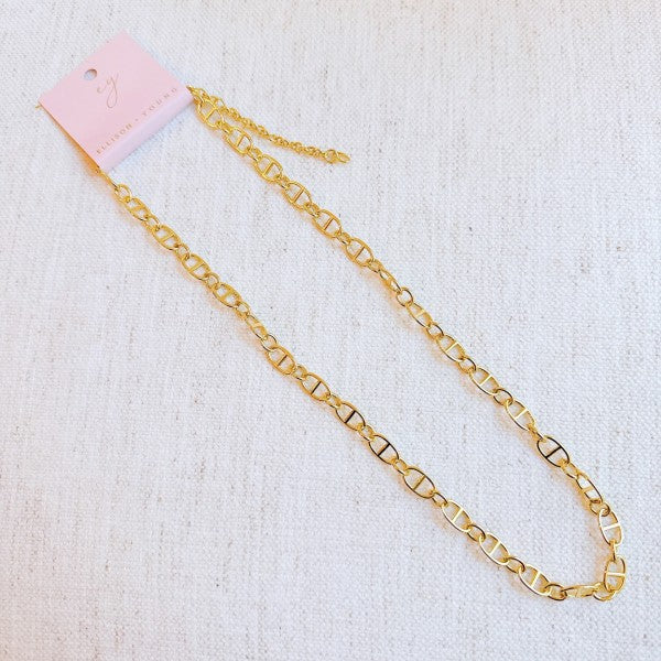 Golden Bit Linked Longer Chain Necklace Shop Style & More | Fresh Looks, Everyday Deals & Free Shipping