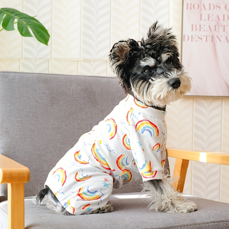 Pajamas with a Rainbow Design for Pet Dogs NovaCart