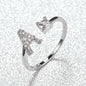 Popular Fashion Silvery AZ Letter Ring Initials Wedding Love Couple Rings Bridesmaid Gift NovaCart