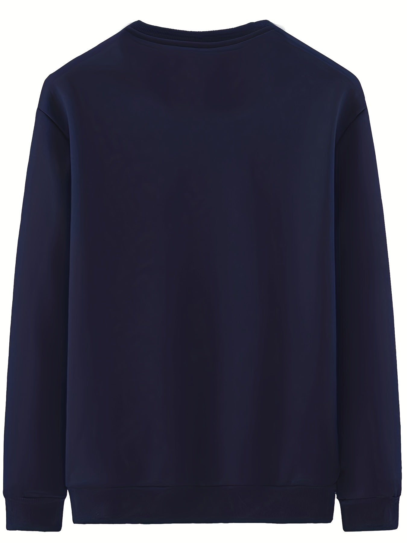New Men's Casual Fashionable Solid Color Crew Neck Sweatshirts For Autumn And Winter NovaCart