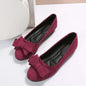 Women's Bow Flat Shoes Plus Size - Suede Casual Gommino SnagBag