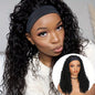 Ombre Blonde Curly Headband Wigs for Women Honey Blond Soft Hair Afro Curl Coily Synthetic Wig Headband Wigs for Mothers Day Gifts (Ombre Blonde) NovaCart