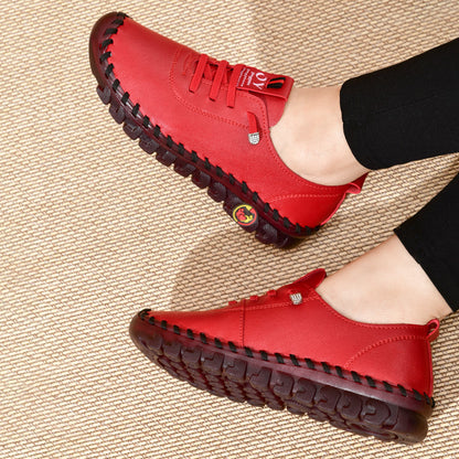 Spring/Autumn 2022 New Style Soft Sole Casual Mom Shoes, Flat Shoes for Women, Breathable and Comfortable Genuine Dance Shoes for Square Dancing, Women Shoes NovaCart