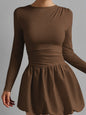 Women's Solid Color Stretch Casual Dress FitiqueFit