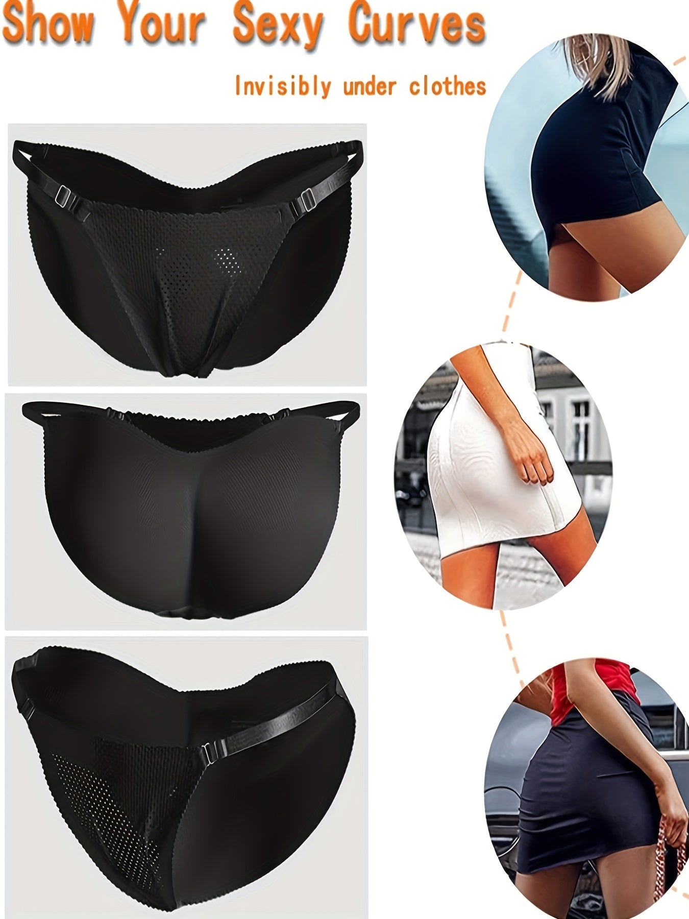 Invisible Boost Fake Butt Lifting Bikini Panties for Women – Ultra-Thin Breathable and Seamless Women's Lingerie for Natural Enhancement and All-Day Comfort Stevvex