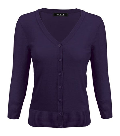 V-Neck Button Down Knit Cardigan Sweater Shop Style & More | Fresh Looks, Everyday Deals & Free Shipping