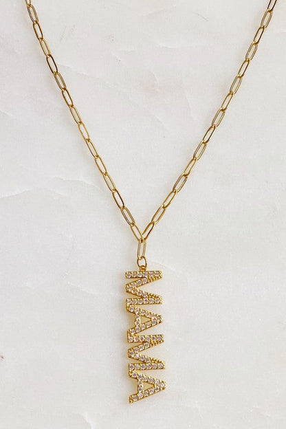 Mama Drop Pendant Necklace Shop Style & More | Fresh Looks, Everyday Deals & Free Shipping