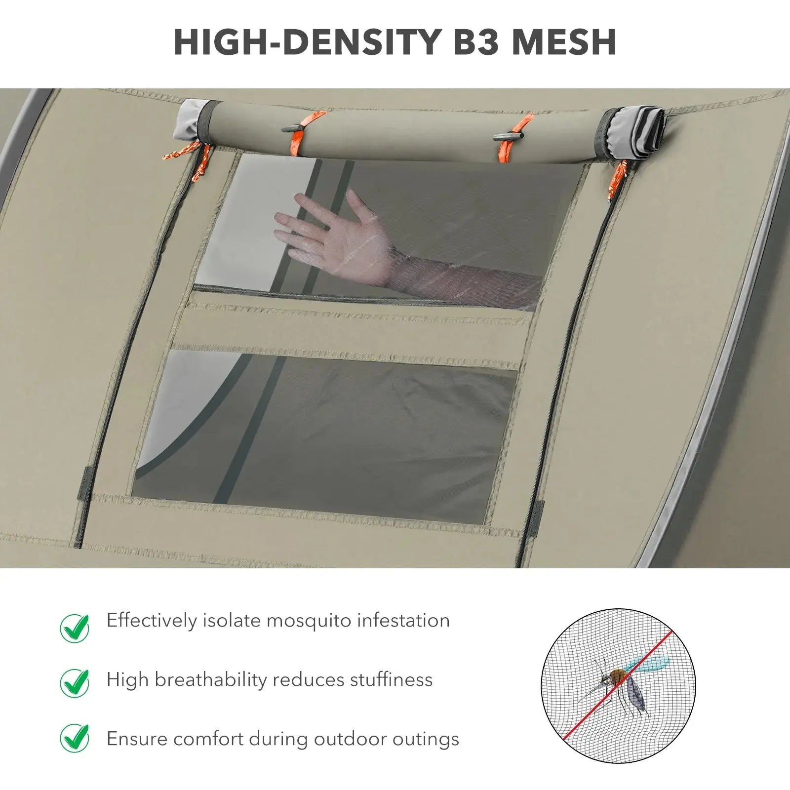 Effortless Camping with the MARNUR Instant 4-Person Pop-Up Tent - Spacious, Lightweight, and Ready in Seconds!